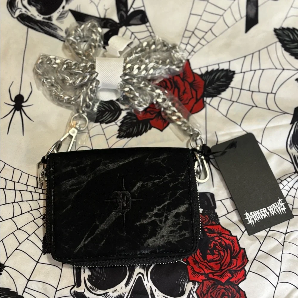NWT Dolls Kill / Darker Wavs Diatonic Crossbody Coin Purse